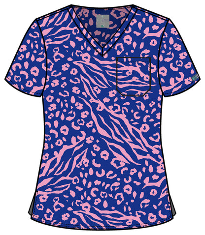 Prints MC632 Print V-Neck Top