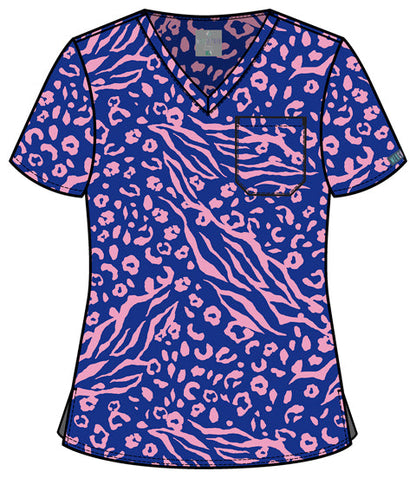 Prints MC632 Print V-Neck Top