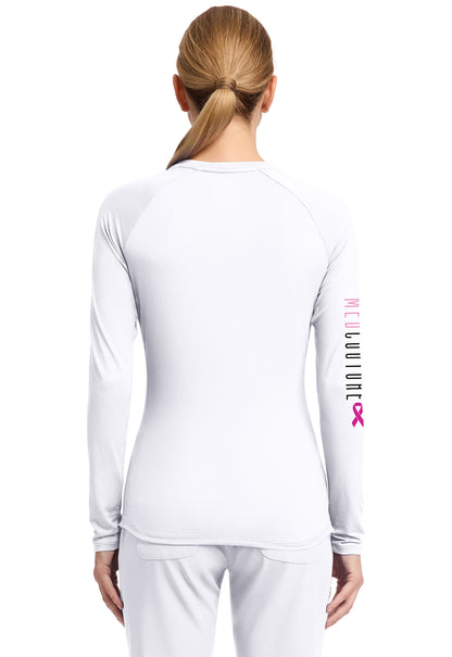 Layers MC699 Women's Printed Long Sleeve Underscrub T Mc Bca Placement