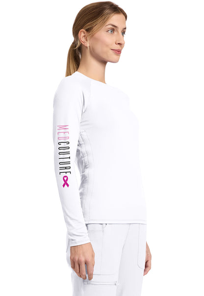 Layers MC699 Women's Printed Long Sleeve Underscrub T Mc Bca Placement image 3