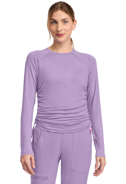 Layers MC700 Long Sleeve Ruched Underscrub Digital Lavender