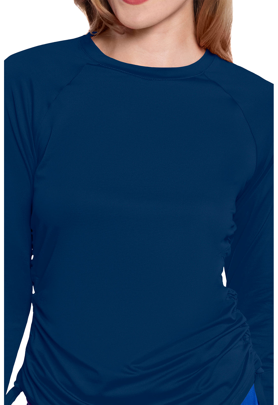 Layers MC700 Long Sleeve Ruched Underscrub Navy