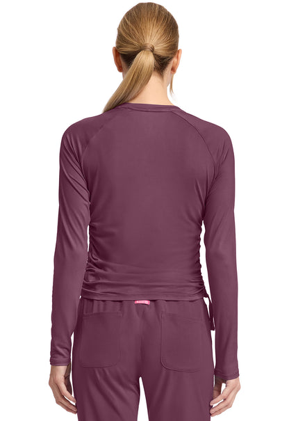 Layers MC700 Long Sleeve Ruched Underscrub Wine