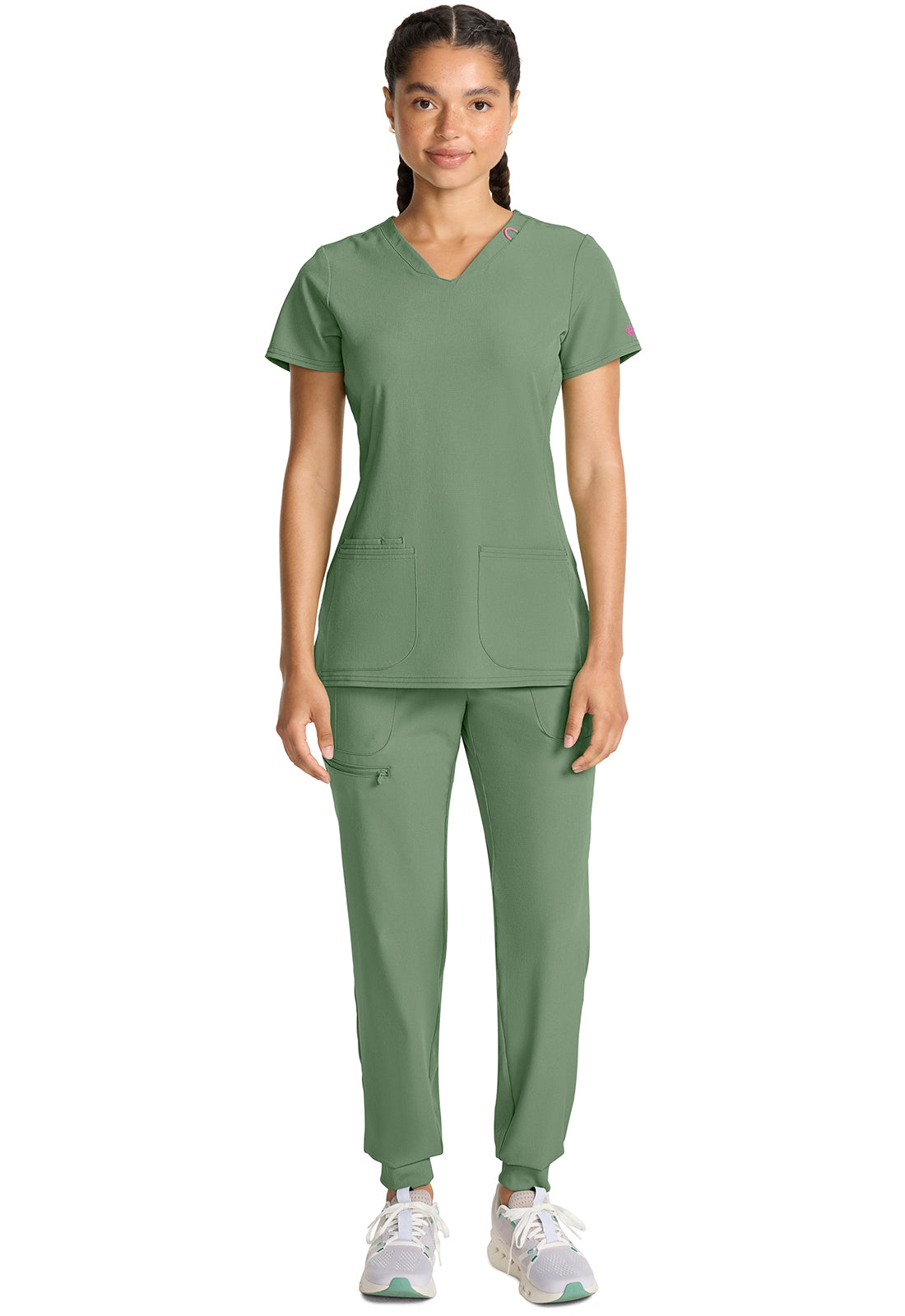 AMP MC702 V-Neck Top Beyond Green