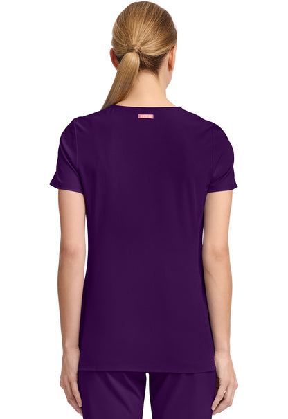 AMP MC702 V-Neck Top Eggplant