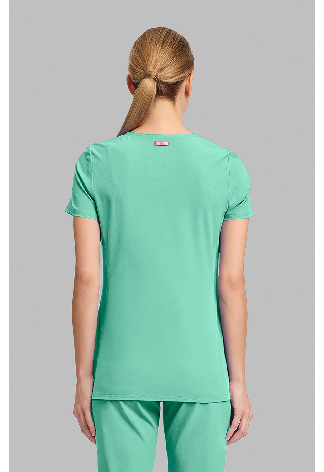 Amp MC702 Women's V-Neck Scrub Top Mint Condition