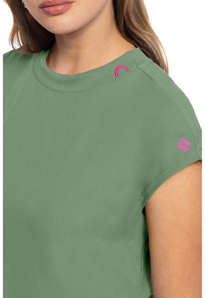 AMP MC703 Round Neck Tuckable Top Beyond Green