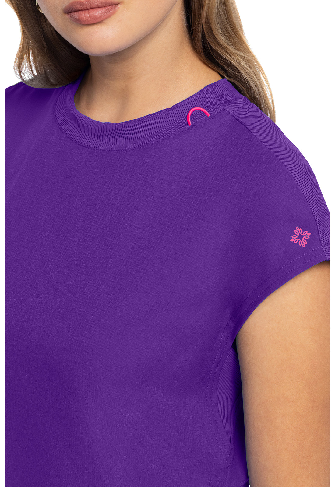 AMP MC703 Round Neck Tuckable Top Purple Surge