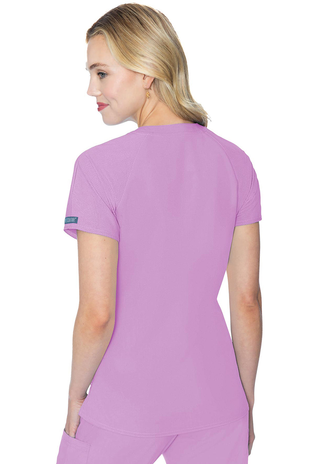 Touch MC7425 Raglan Sleeve Top Lilac Model Image Back | Med Couture