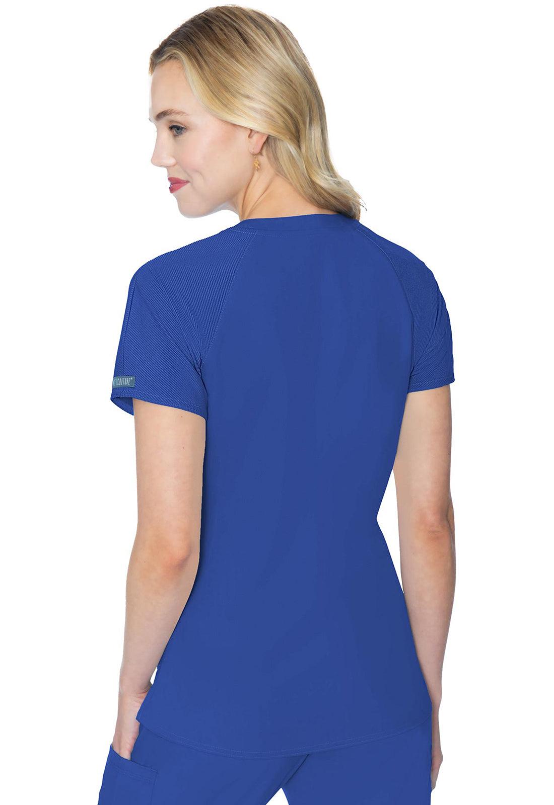 Touch MC7425 Raglan Sleeve Top Royal Model Image Back | Med Couture