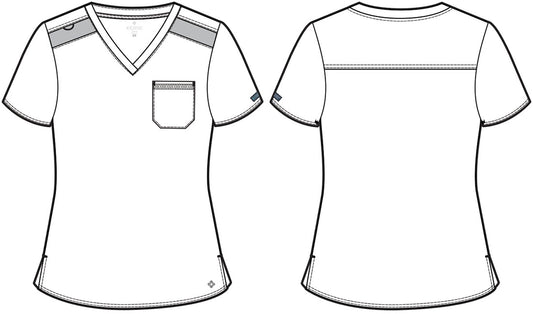 Touch MC7448 V-Neck Tuck In Top Electric Lavender