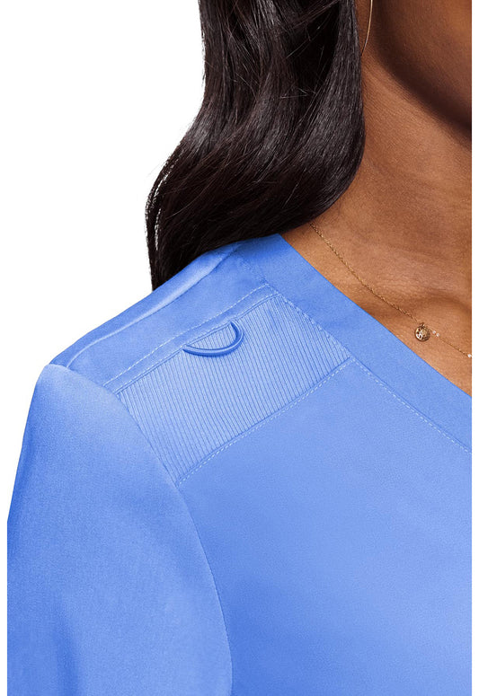 Touch MC7448 Women's V-Neck Tuck In Ciel