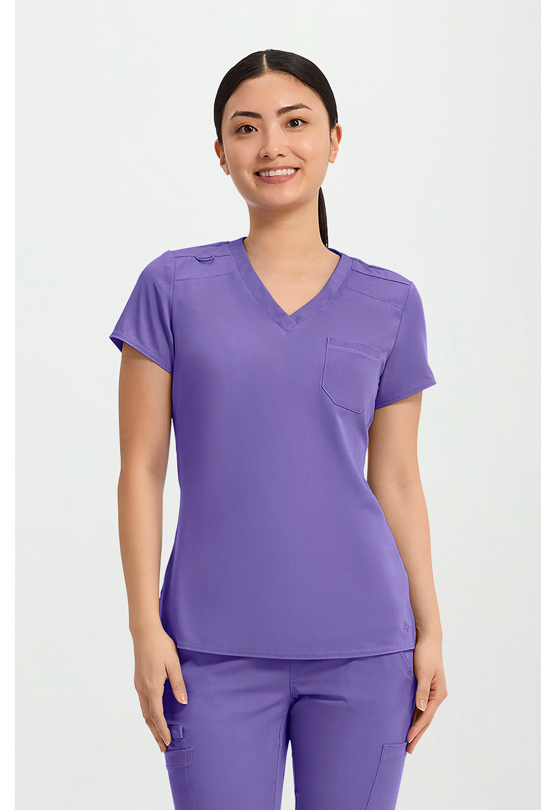 Touch MC7448 Women's V-Neck Tuck In Electric Lavender