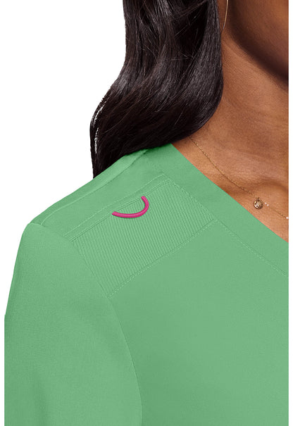 Touch MC7448 V-Neck Tuck In Kiwi Lime