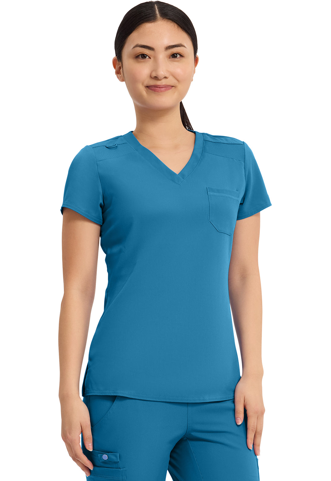 Touch MC7448 V-Neck Tuck In Mali-Blue Shore