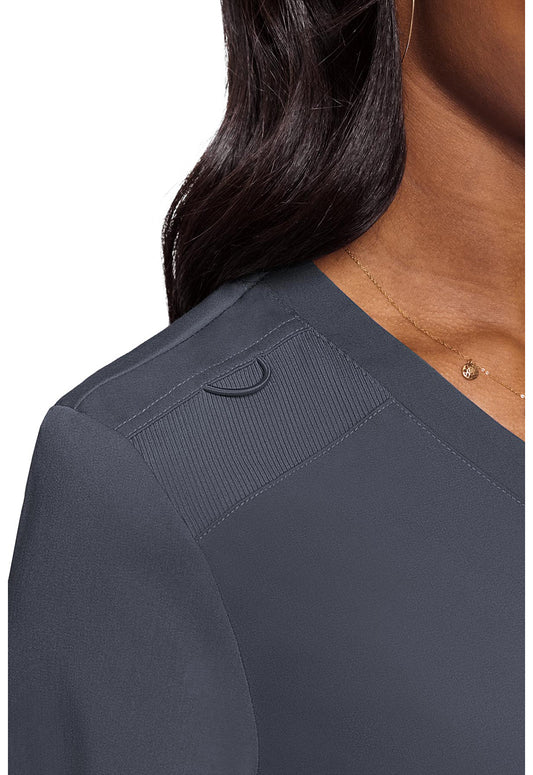 Touch MC7448 Women's V-Neck Tuck In Pewter