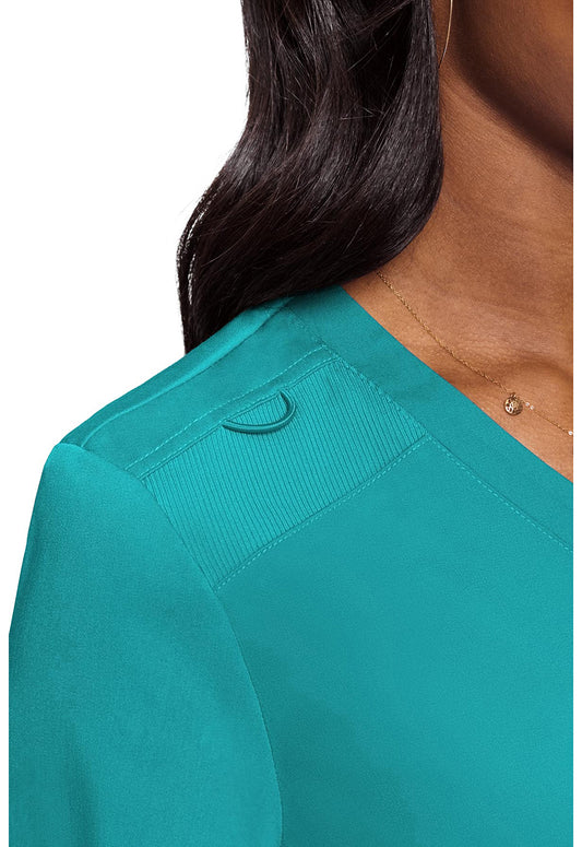 Touch MC7448 Women's V-Neck Tuck In Teal