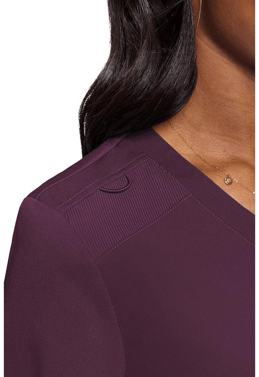 Touch MC7448 Women's V-Neck Tuck In Wine