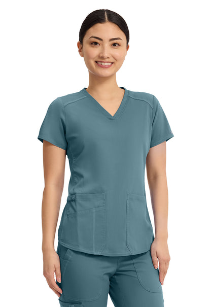 Touch MC7459 V-Neck Shirttail Top Blue Jean Baby