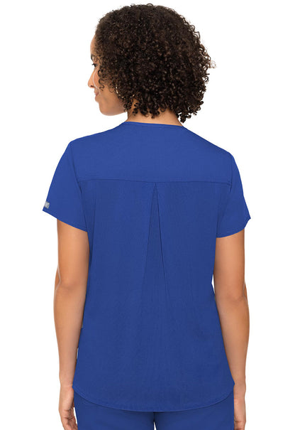 Touch MC7468 4 Pocket Top Royal Model Image Back | Med Couture