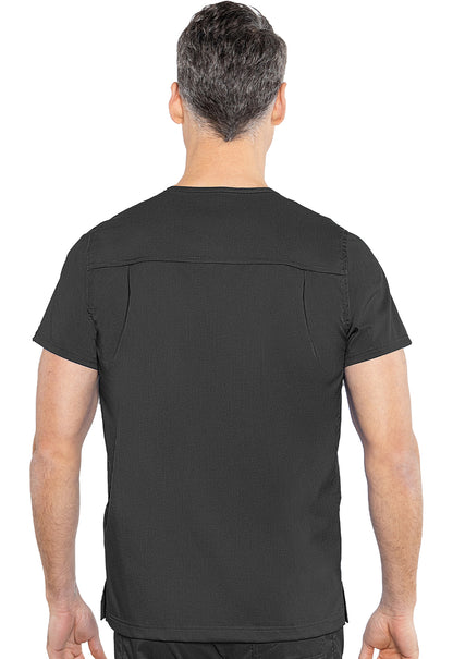 Touch MC7477 Wescott Three Pocket Top Black Model Image Back | Rothwear