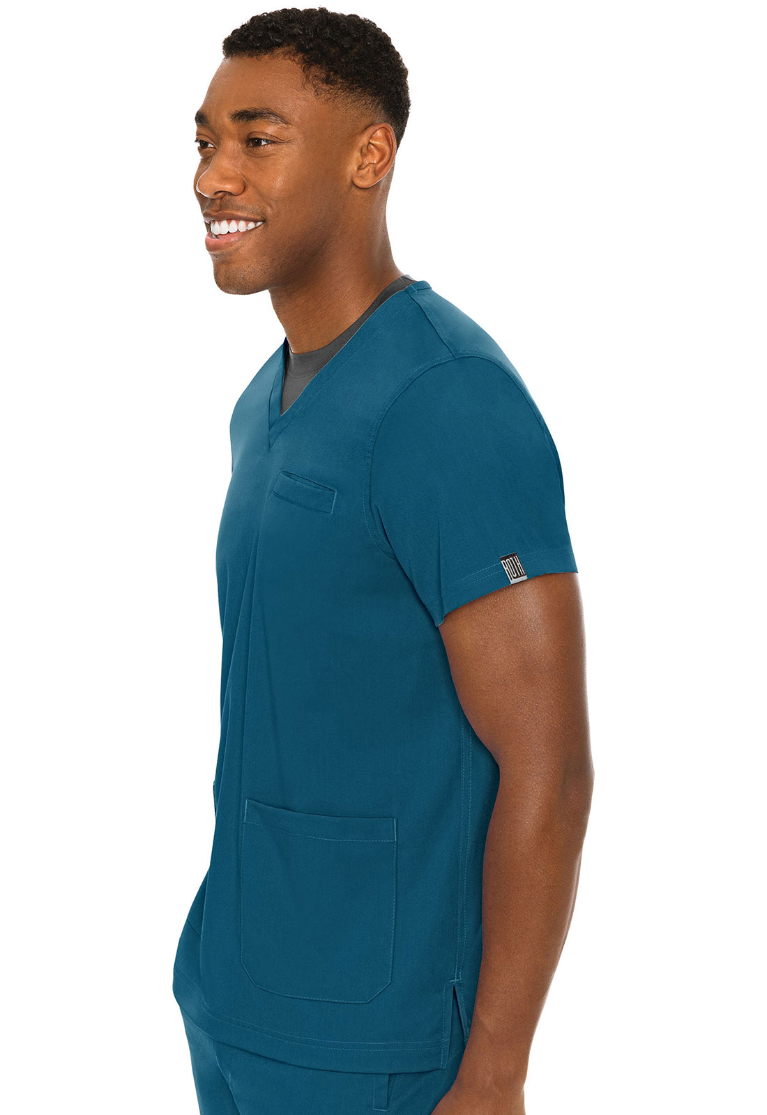 Touch MC7477 Wescott Three Pocket Top Caribbean Model Image Right Side | Rothwear