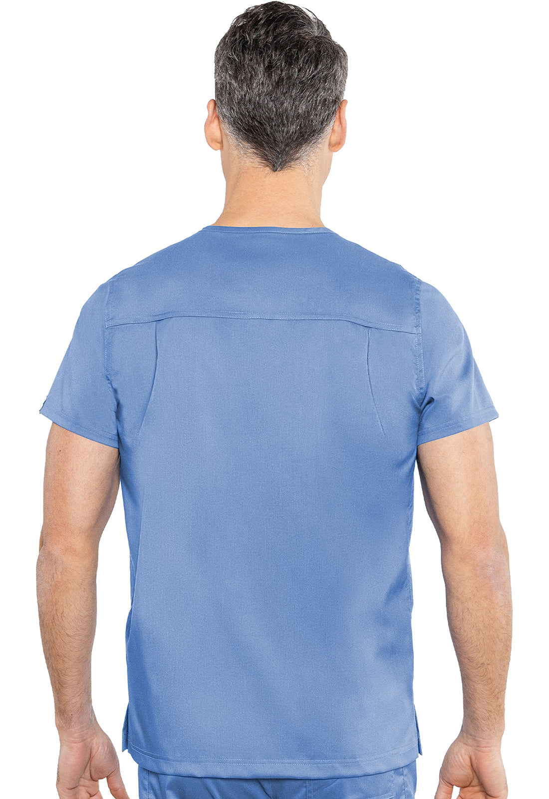 Touch MC7477 Wescott Three Pocket Top Ciel Model Image Back | Rothwear