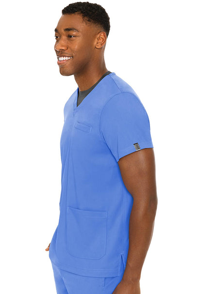 Touch MC7477 Wescott Three Pocket Top Ciel Model Image Right Side | Rothwear