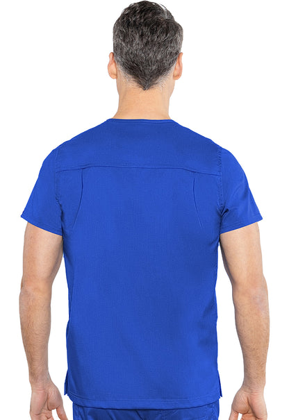 Touch MC7477 Wescott Three Pocket Top Royal Model Image Back | Rothwear