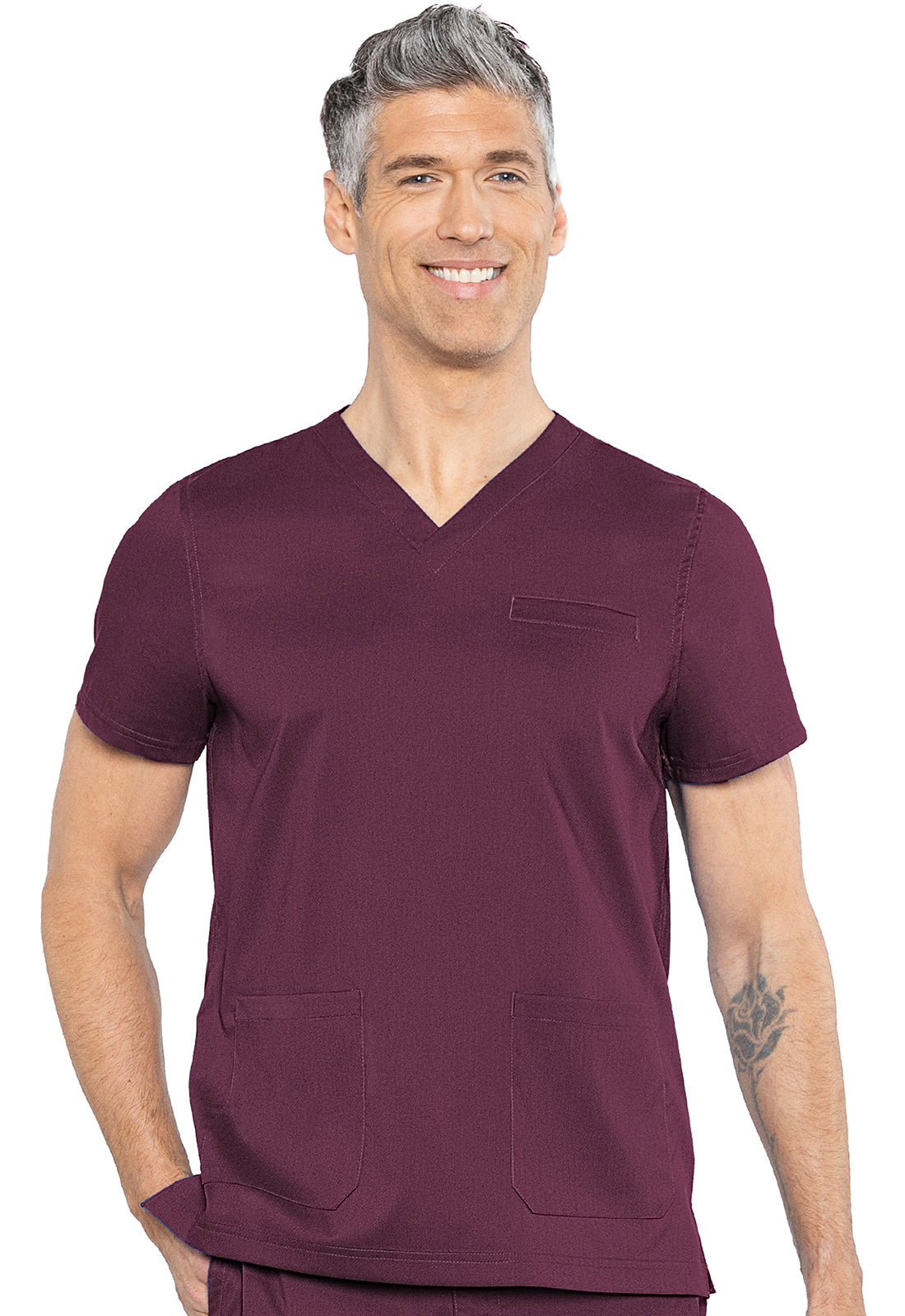 Touch MC7477 Wescott Three Pocket Top Wine Model Image Front | Rothwear