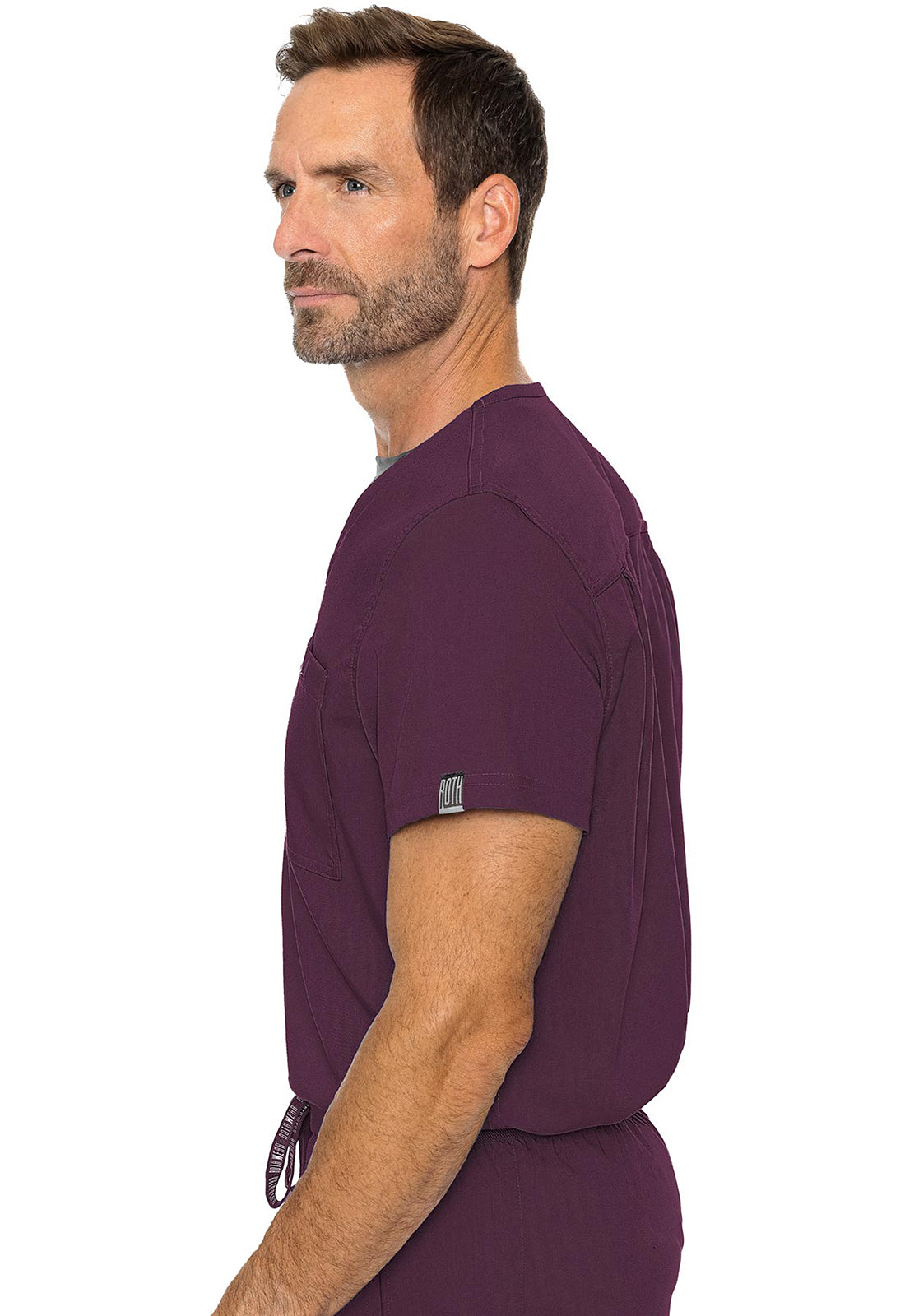 Touch MC7478 Cadence One Pocket Top Wine Model Image Right Side | Rothwear