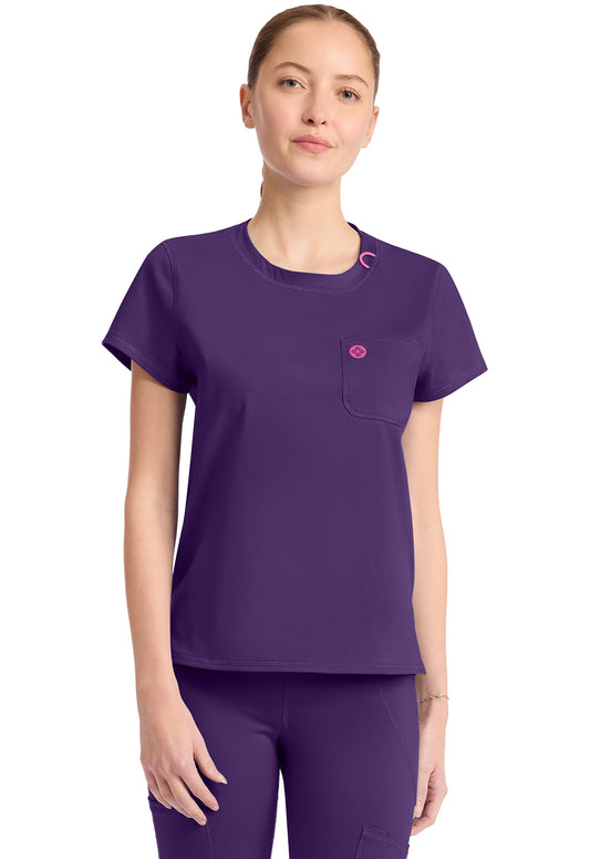 AMP Knit MC751 Crew Neck Tee Galactic Purple