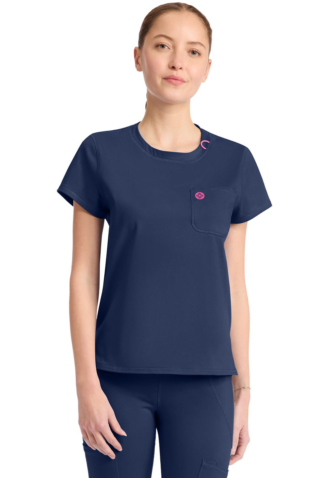 AMP Knit MC751 Crew Neck Tee Navy