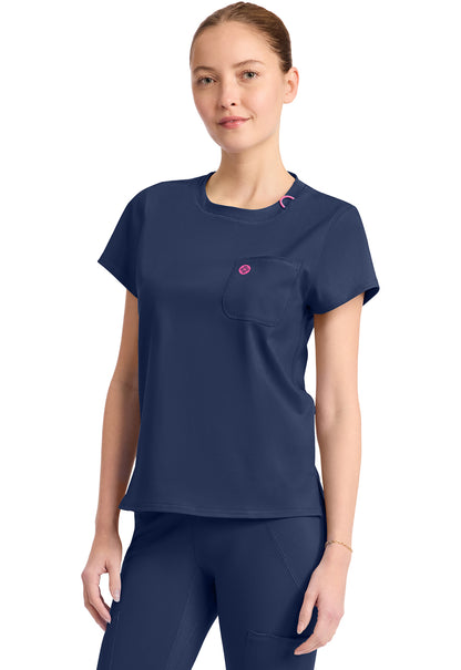 AMP Knit MC751 Crew Neck Tee Navy