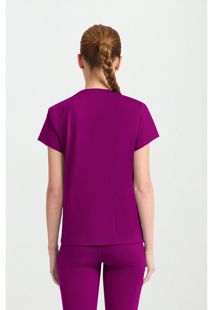 AMP Knit MC751 Crew Neck Tee Plum Royale