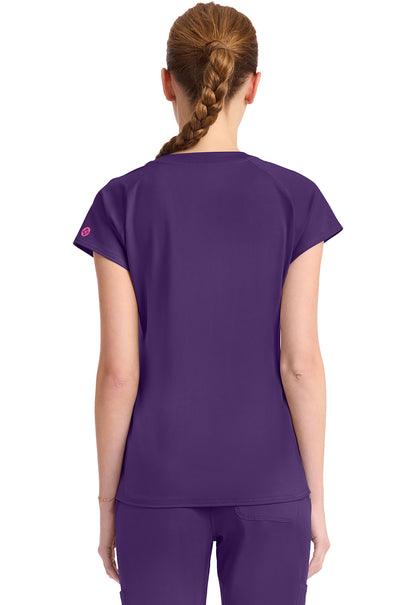 AMP Knit MC752 Raglan V-Neck Top Galactic Purple