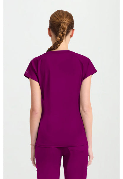 Amp Knit MC752 Women's Raglan V-Neck Scrub Top image 4