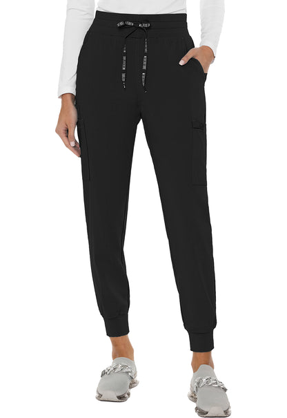 Touch MC7705 Double Cargo Jogger Black Model Image Front | Med Couture