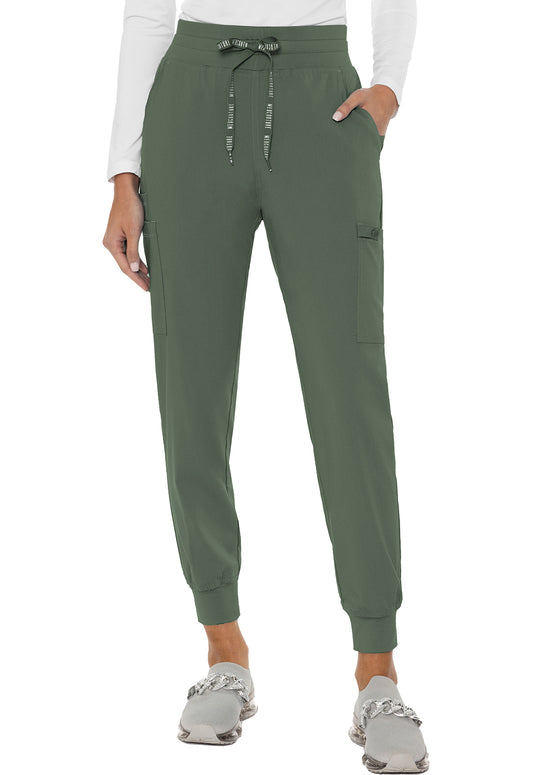 Touch MC7705 Double Cargo Jogger Olive Model Image Front | Med Couture