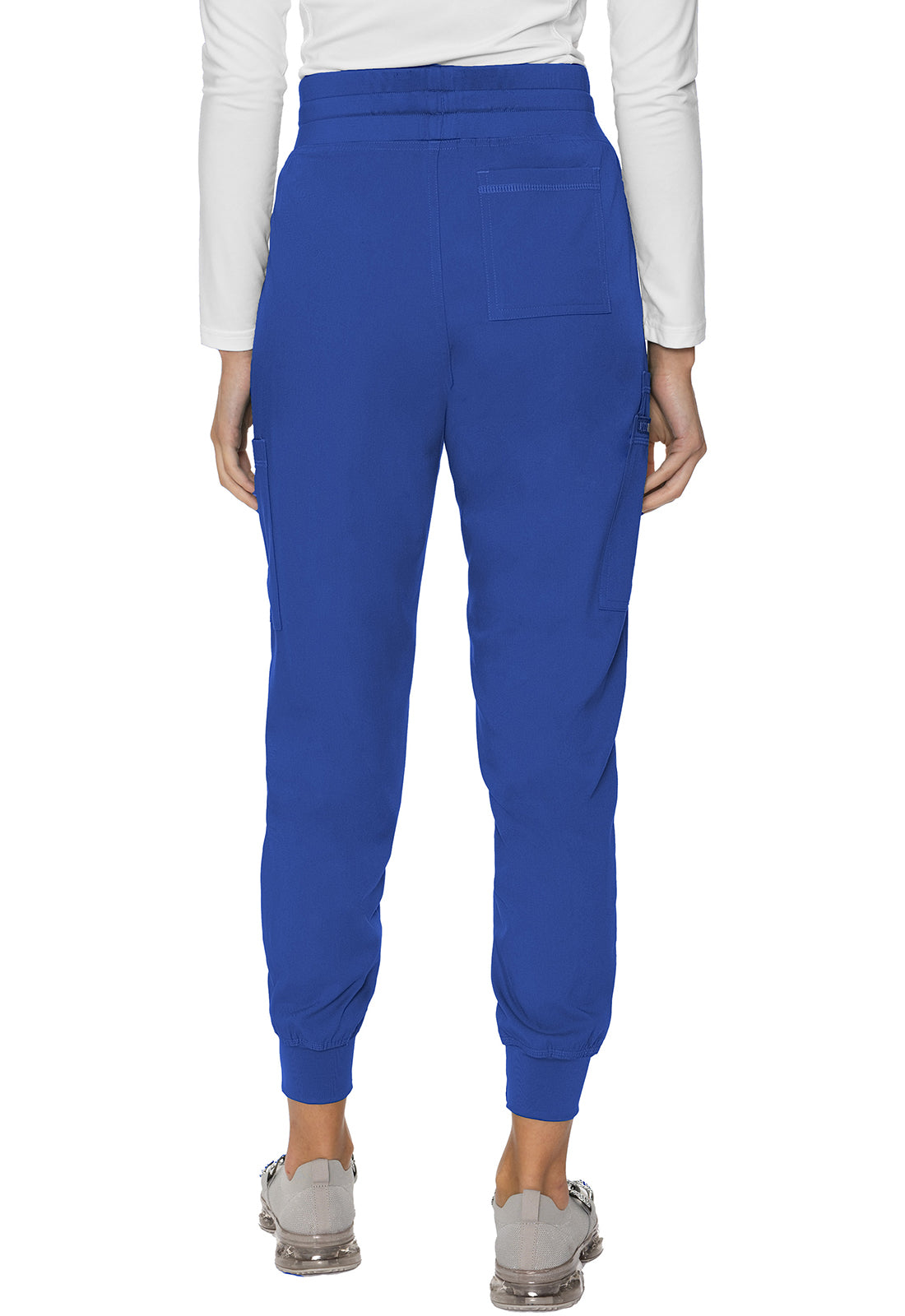 Touch MC7705 Double Cargo Jogger Royal Model Image Back | Med Couture