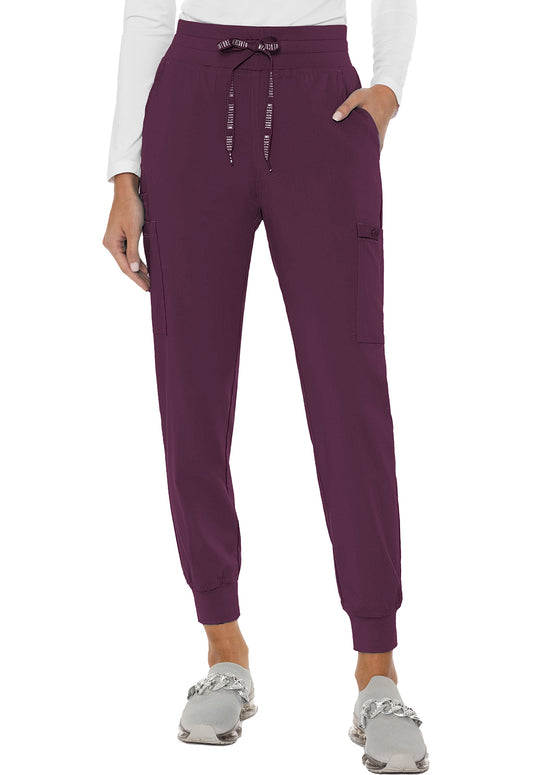 Touch MC7705 Double Cargo Jogger Wine Model Image Front | Med Couture