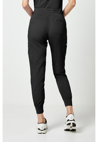 Touch MC7705 Women's Double Cargo Scrub Joggers Black