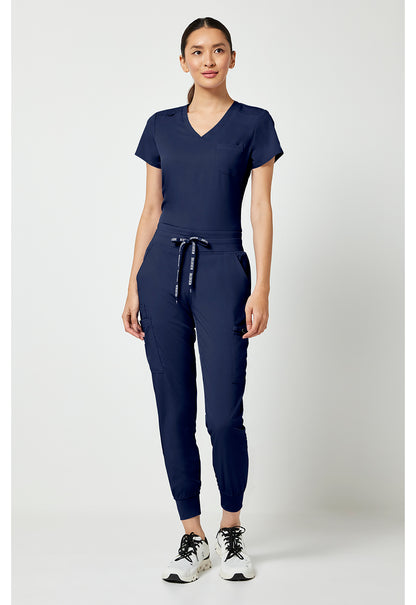 Touch MC7705 Women's Double Cargo Scrub Joggers Navy