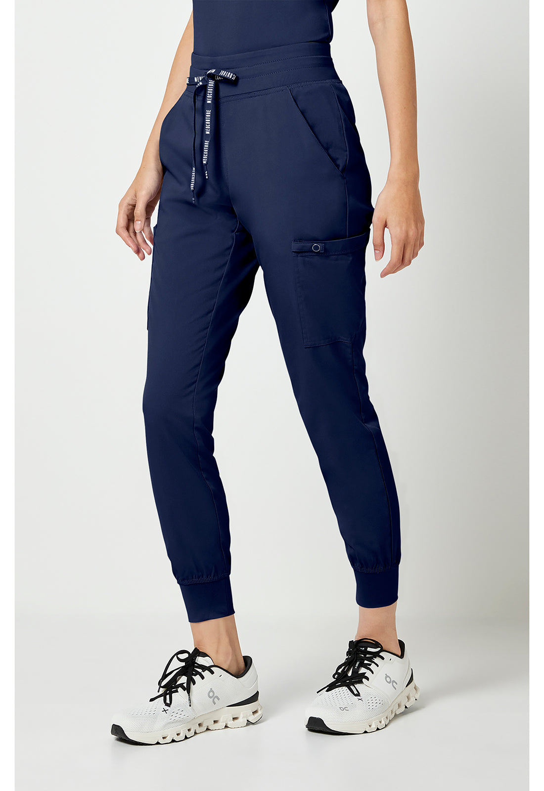 Touch MC7705 Women's Double Cargo Scrub Joggers Navy