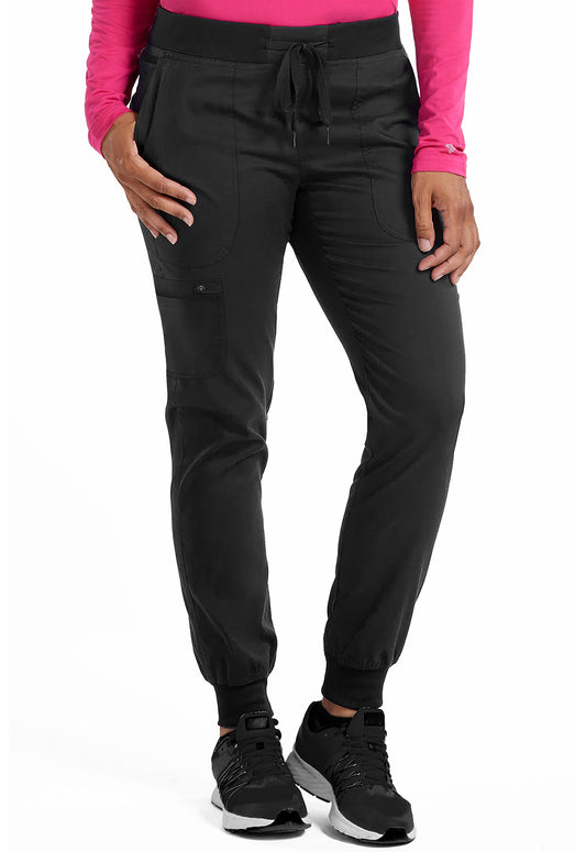 Touch MC7710 Jogger Yoga Pants Black Model Image Front | Med Couture