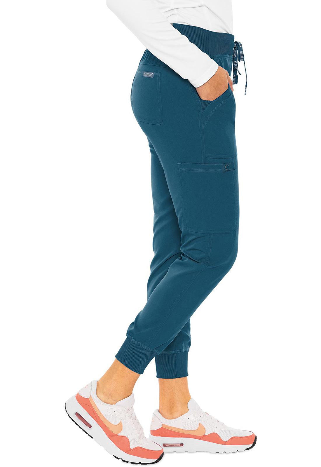 Touch MC7710 Jogger Yoga Pants Caribbean Model Image Right Side | Med Couture