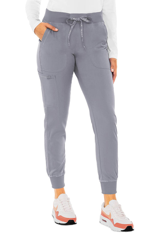 Touch MC7710 Jogger Yoga Pants Cloud Model Image Front | Med Couture