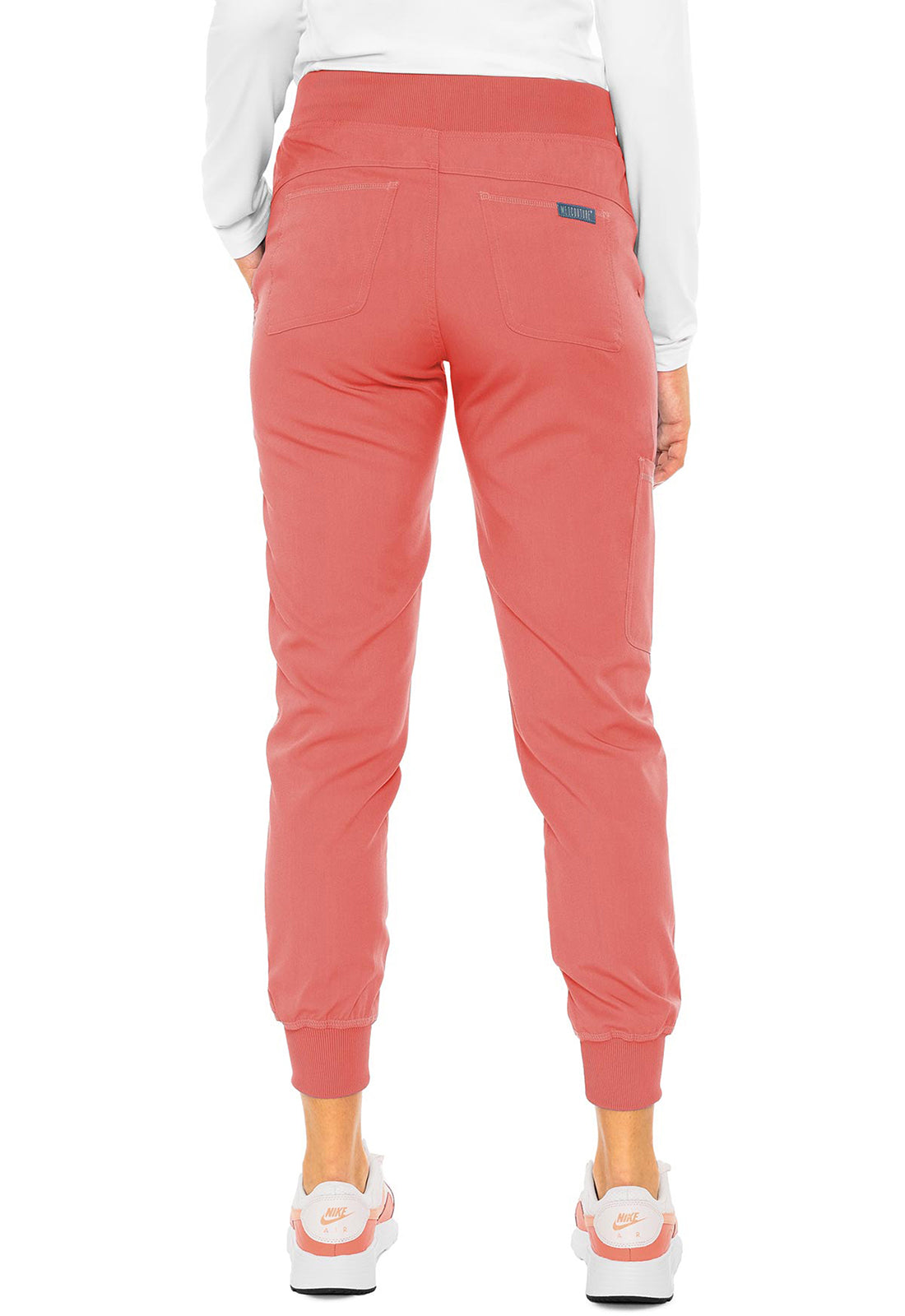 Touch MC7710 Jogger Yoga Pants Coral Model Image Back | Med Couture