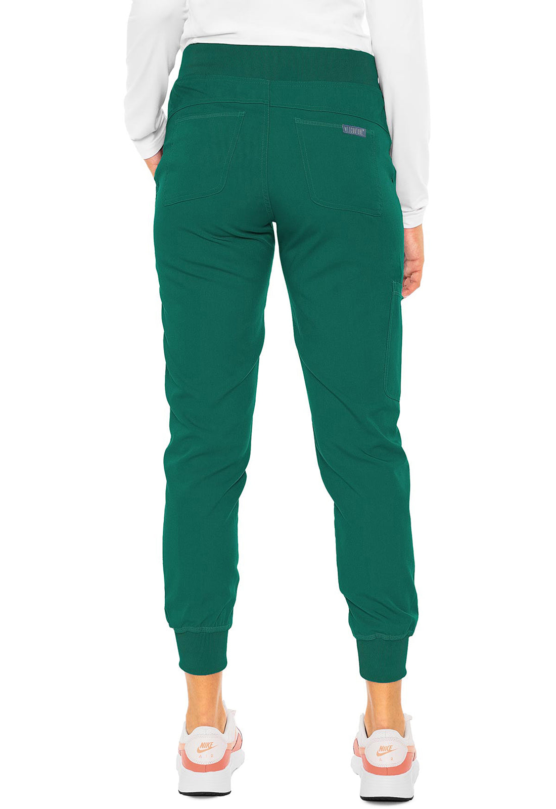 Touch MC7710 Jogger Yoga Pants Hunter Green Model Image Back | Med Couture