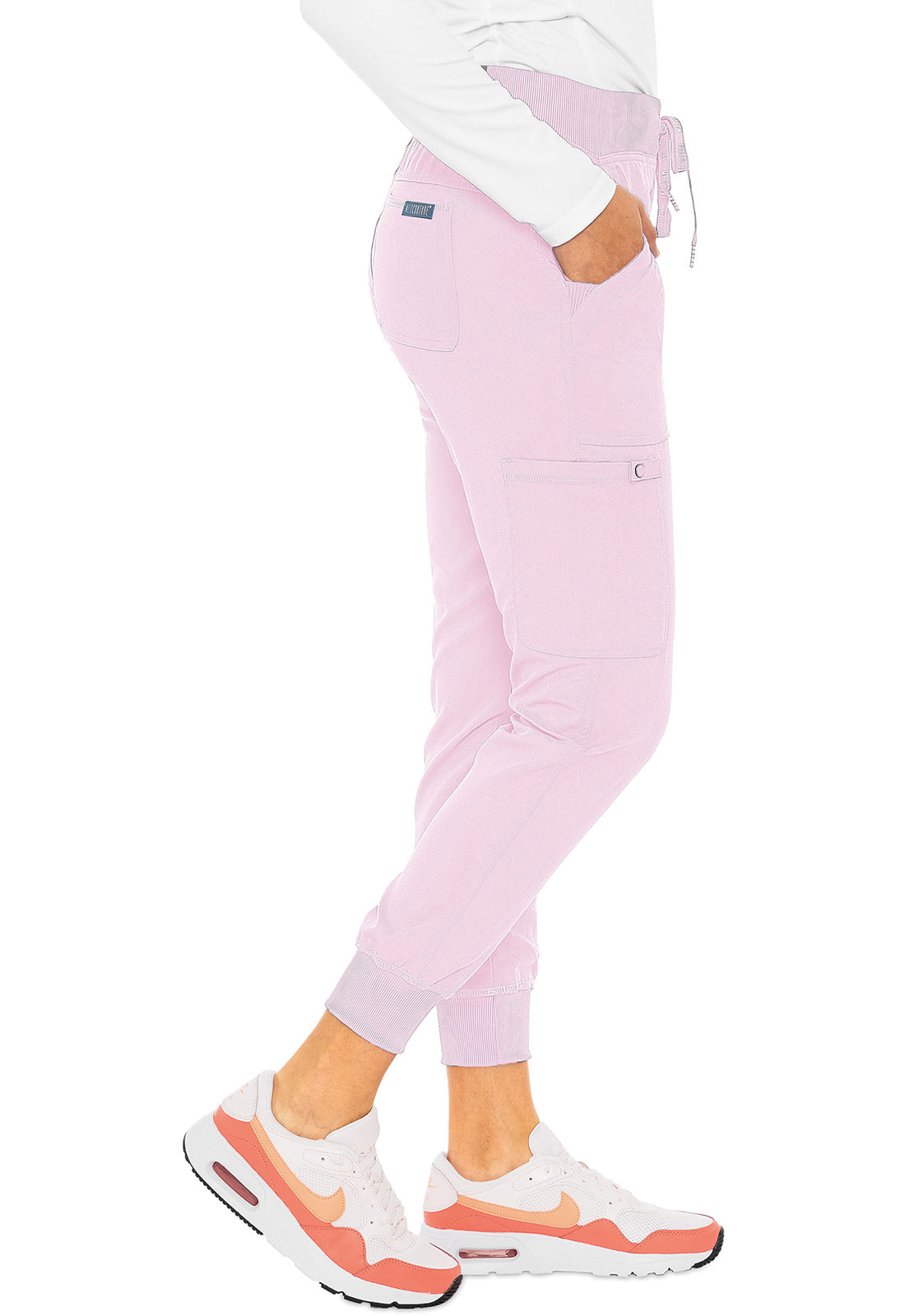 Touch MC7710 Jogger Yoga Pants Ice Pink Model Image Left Side | Med Couture